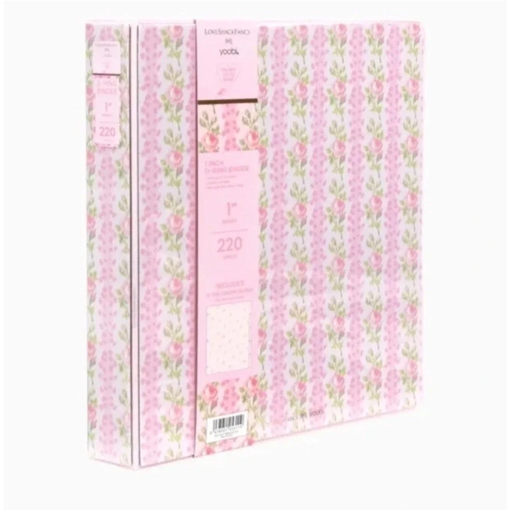 Love Shack Fancy Binder Blooming Heirloom Floral Pink Trapper Keeper NEW Target